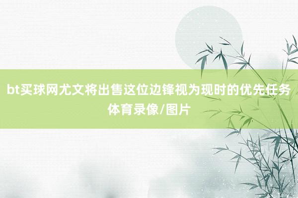 bt买球网尤文将出售这位边锋视为现时的优先任务体育录像/图片