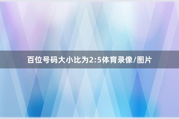 百位号码大小比为2:5体育录像/图片